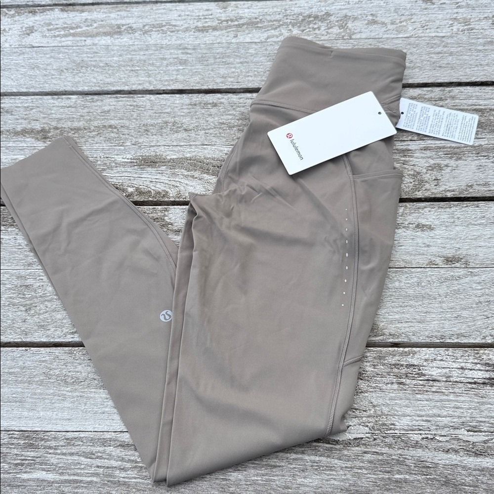 Lululemon Fast and Free High-Rise Tight 28" Warm Ash Grey Size 8 NWT 🩶✨